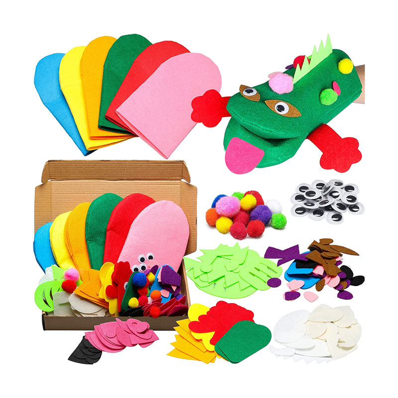 6 Stéck Hand Poppentheater Kit Kids DIY Art Crafts