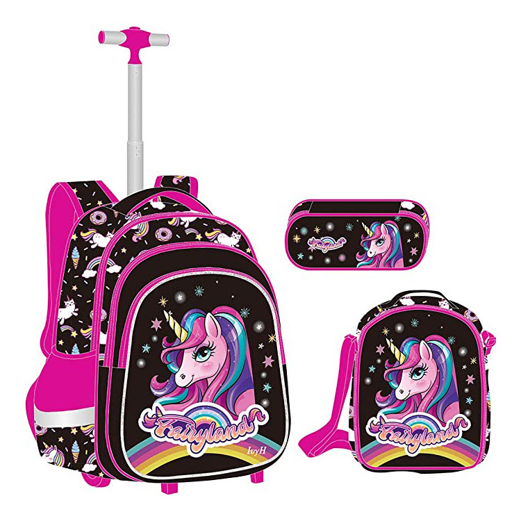 Cartoon gedréckt Primär Trolley Bag