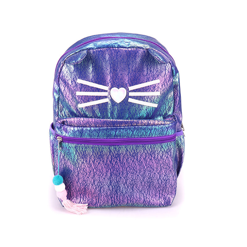 Cat PU Lieder Student Schoolbag